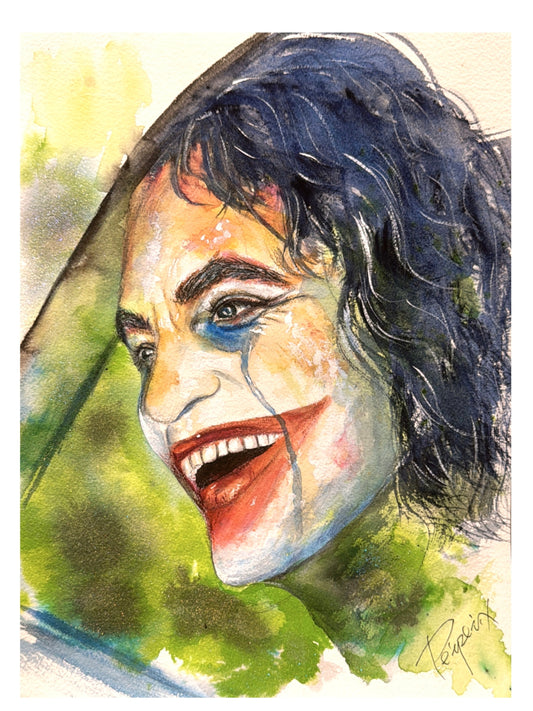 Joker Watercolor Fine Art Original