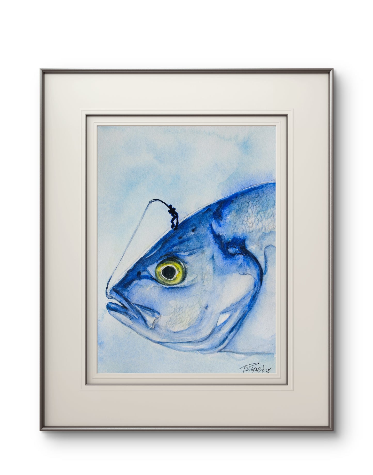 Big Fish – Original Watercolor on Paper