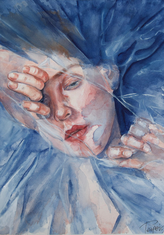 Break – Original Watercolor on Paper