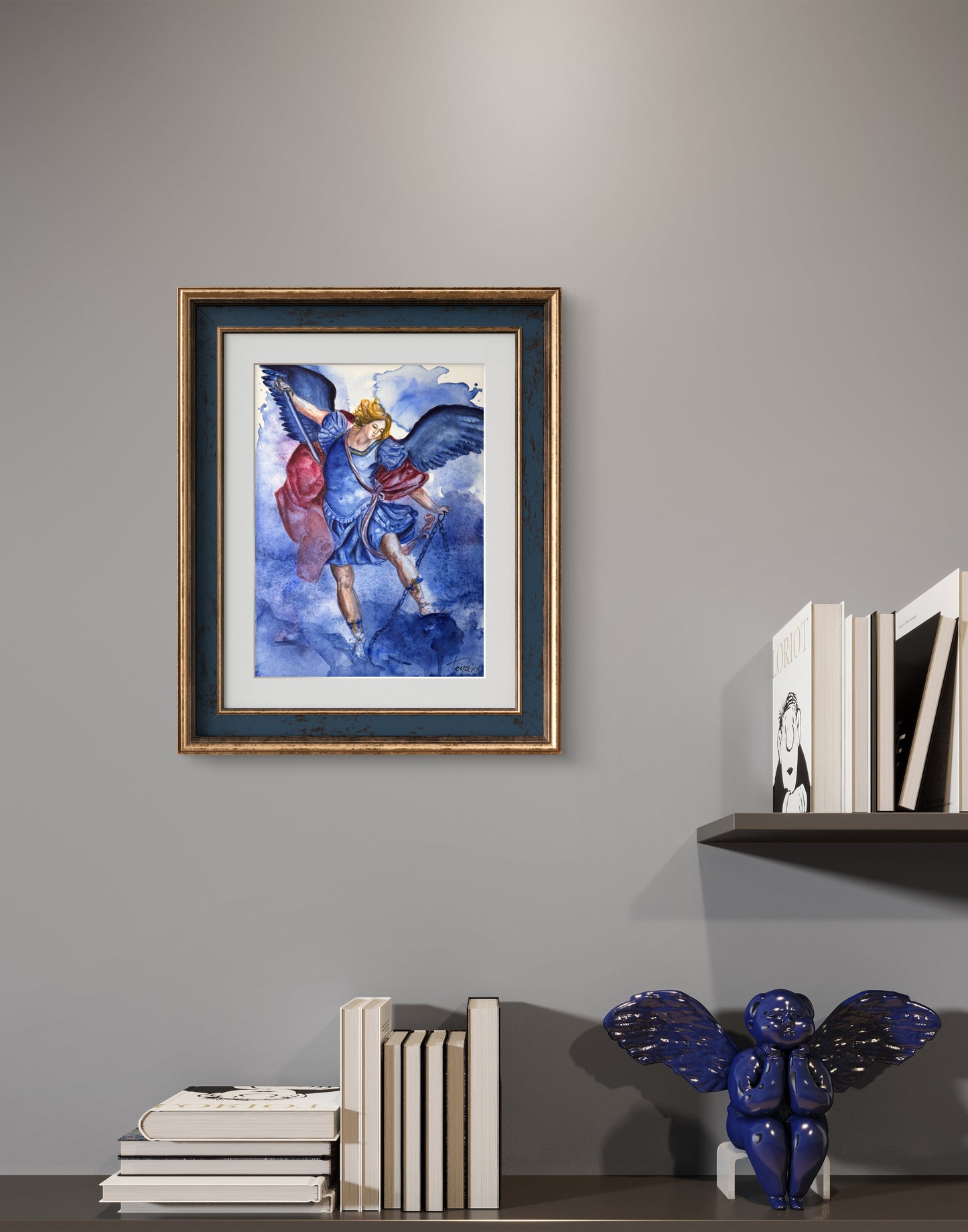 St. Michael – Original Watercolor on Paper